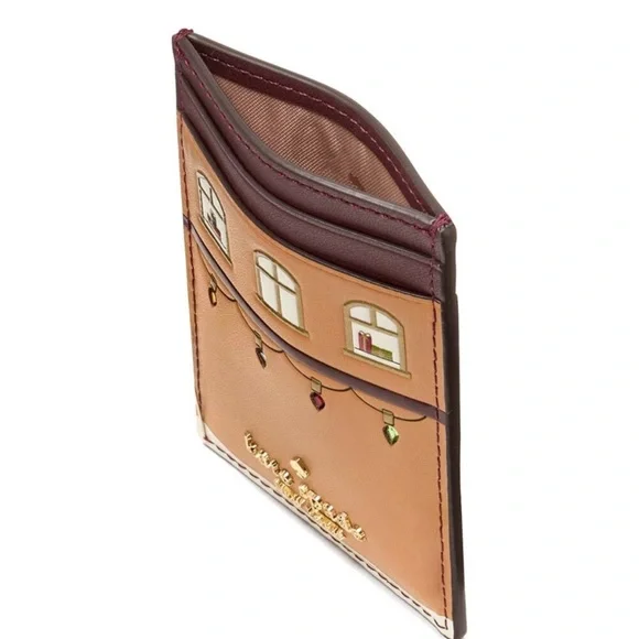KATE SPADE OH WHAT FUN GINGERBREAD HOUSE SLIM CARD HOLDER - Picture 5 of 8